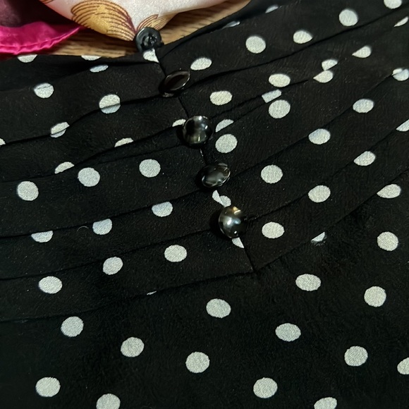 Silk polka dots skirt - Picture 3 of 10